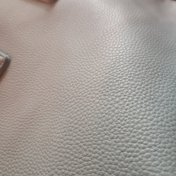 JustFab Elegant Gray Leather Computer Tote Bag - Picture 7 of 9